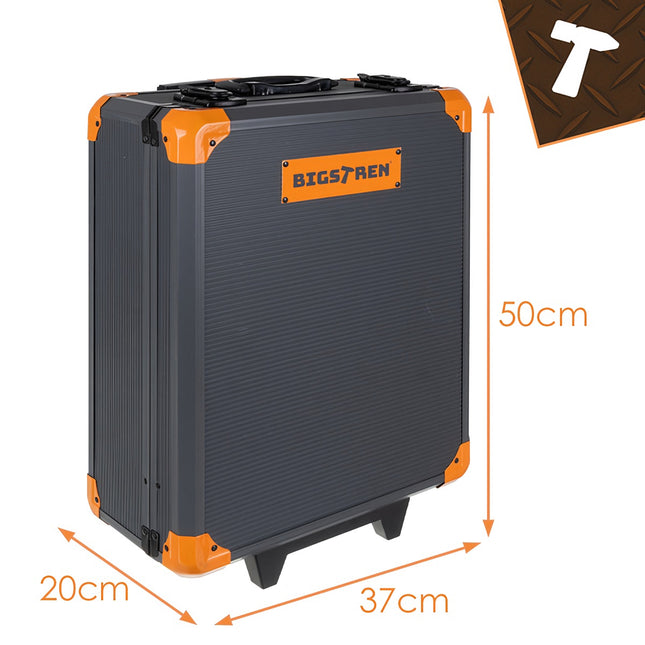 Coffret à outils de 1000 pièces avec mallette en aluminium et organiseurs