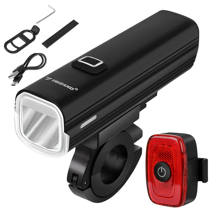 Kit d'éclairage vélo LED 1000 lm, USB-C, batterie 4800 mAh
