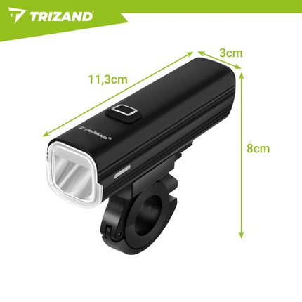 Kit d'éclairage vélo LED 1000 lm, USB-C, batterie 4800 mAh