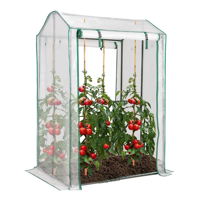 Serre de jardin extérieure 100 x 81 x 150 cm avec 2 portes enroulables