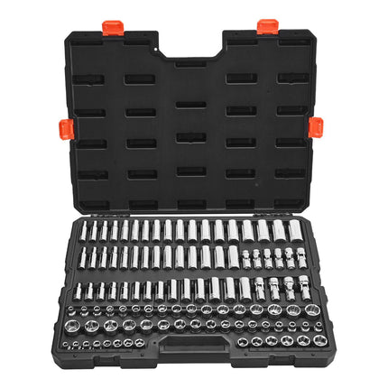 104-Piece 3/8-Inch Drive Metric Socket Set, CR-V Case