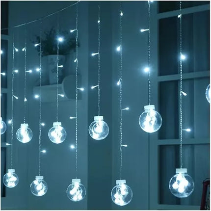 108LED USB-Lichtervorhang - kaltweiß KŚ19770 