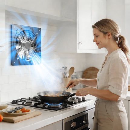 10-Inch Wall Mount Exhaust Fan, 988 CFM, Speed Control