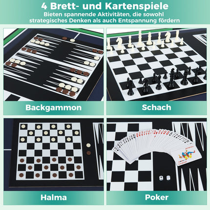 10-in-1 Multi-Spieltisch: Kicker, Airhockey, Billard
