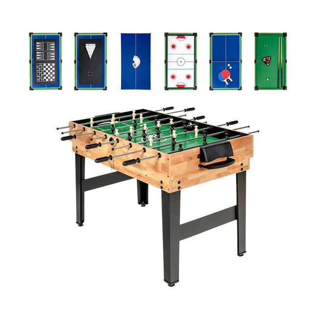 Table multi-jeux 10 en 1 : baby-foot, hockey, billard