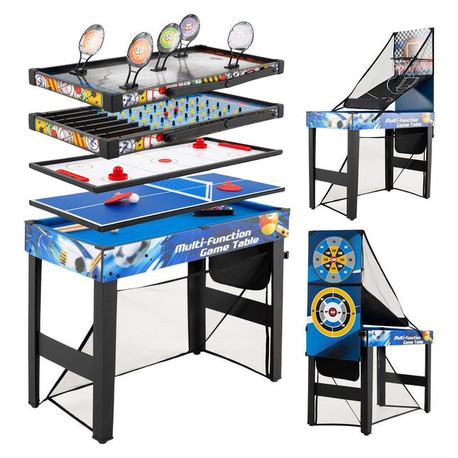 Ensemble de table multi-jeux 10 en 1 avec billard, hockey et tennis de table