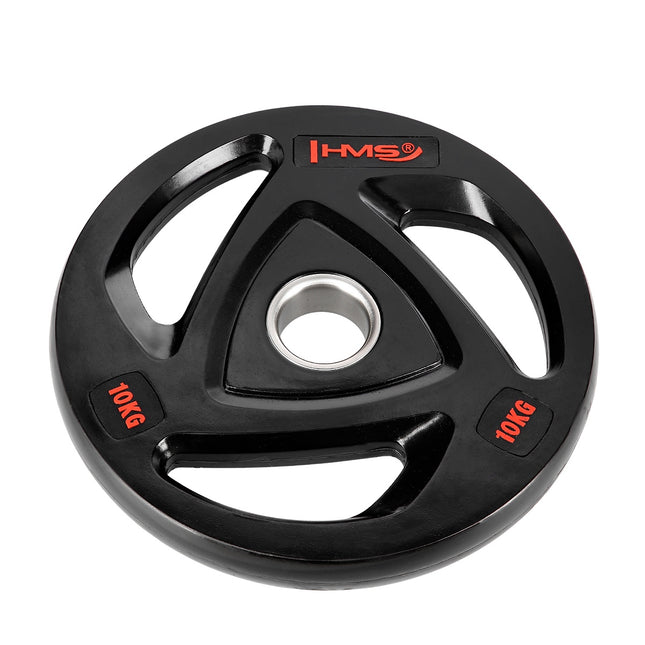 Disque de poids olympique noir de 10 kg