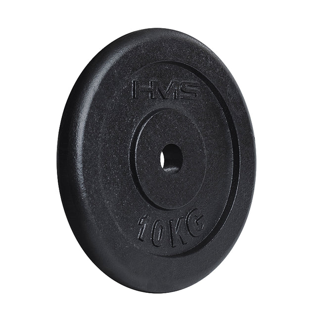 10 kg Hantelscheibe Schwarz – Gusseisen