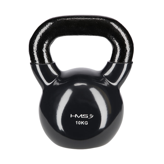 10 kg Gusseisen-Kettlebell – Schwarz
