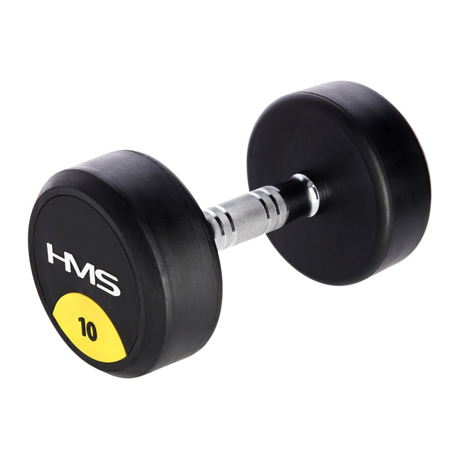 Haltère en caoutchouc de 10 kg - Équipement de gym à domicile
