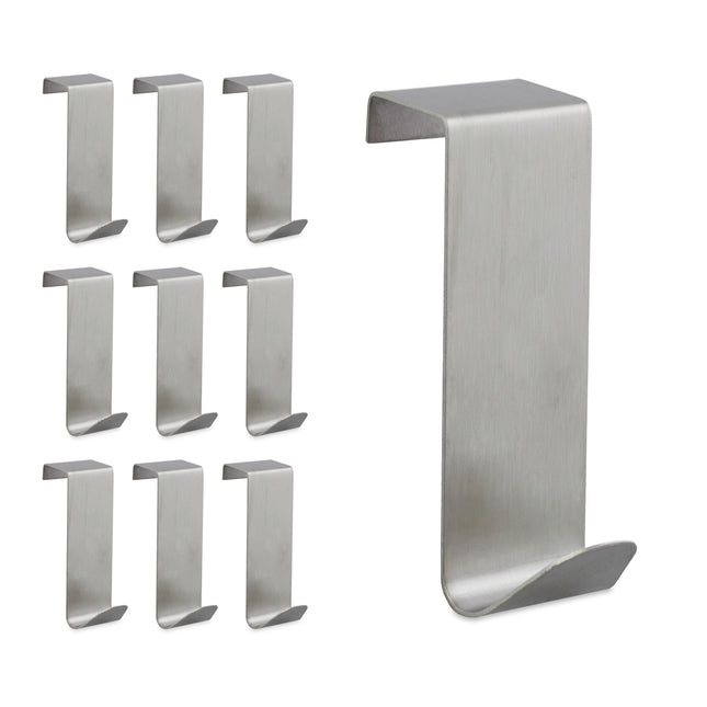 Lot de 10 crochets de porte en acier inoxydable