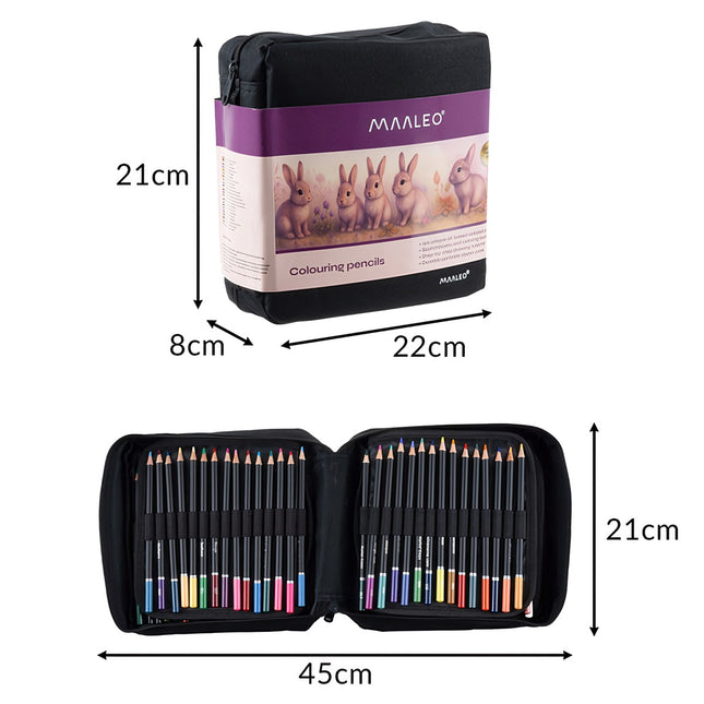 120-Color Crayon Art Set with Sketchbook & Case