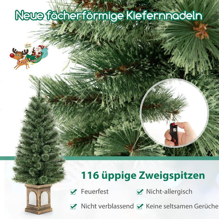 Sapin de Noël artificiel pré-illuminé de 120 cm avec minuterie