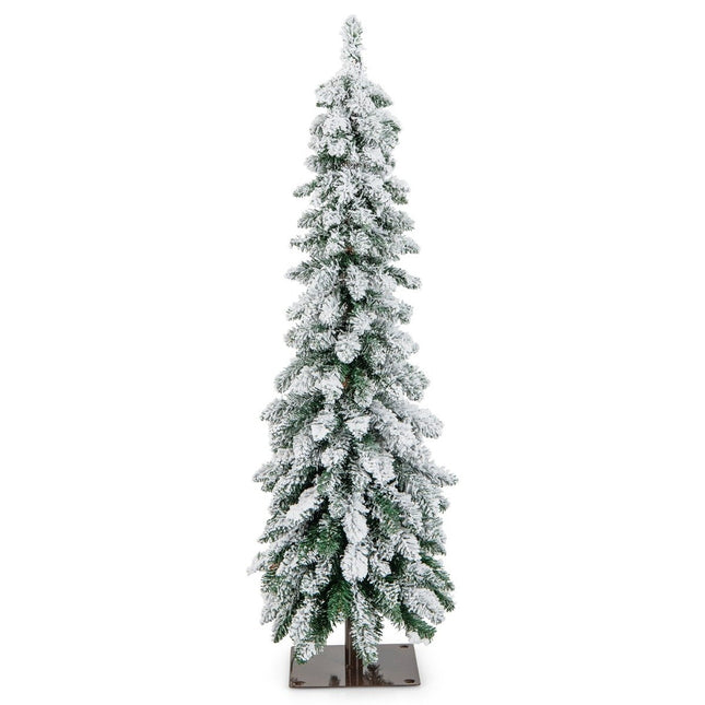Sapin de Noël artificiel de 120 cm de haut avec 225 branches en PVC et 100 lumières LED.
