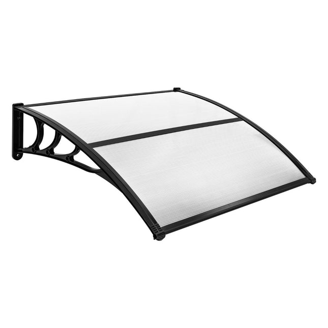 Auvent pour porte d'entrée, auvent pour porte d'entrée, auvent pour bureau, gris, 122 x 99 cm