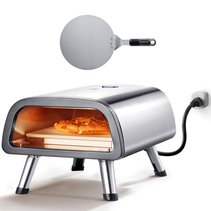 12-Inch Electric Pizza Oven, 850F, Pizza Stone Set