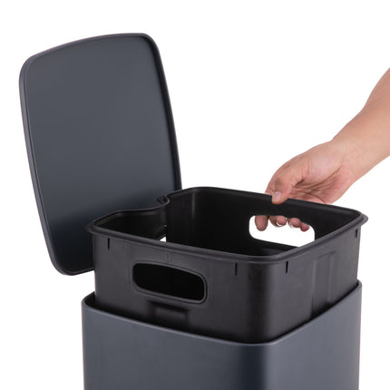 12-Liter-Tretmülleimer für die Küche mit Soft-Close-Deckel