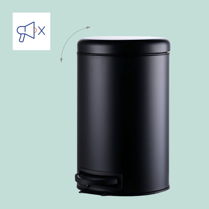 12-Liter-Treteimer mit Soft-Close-Deckel und Inneneimer