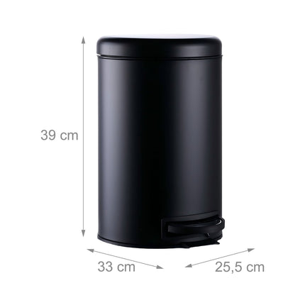 12-Liter-Treteimer mit Soft-Close-Deckel und Inneneimer