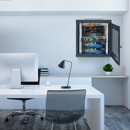 12U Wall-Mount Network Server Cabinet, 19-Inch, Locking Door
