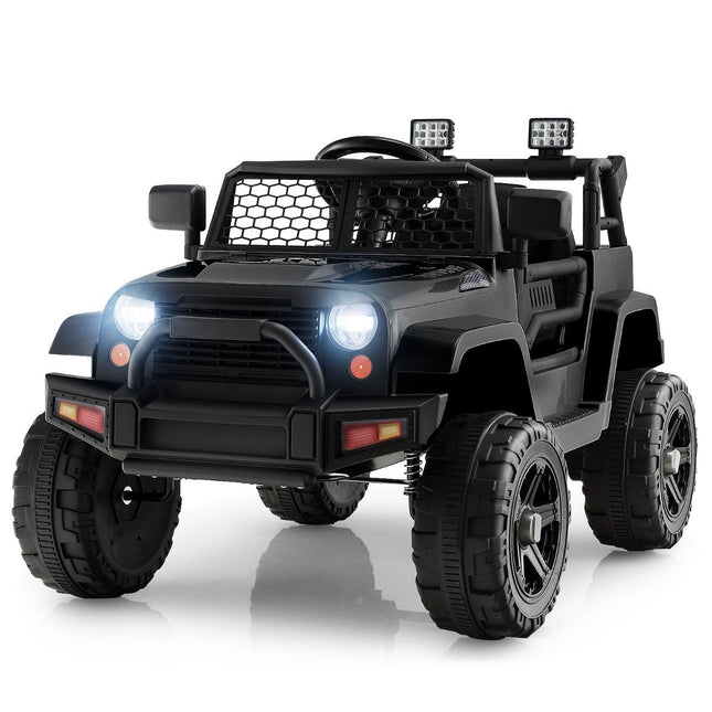 Véhicule électrique pour enfants à piles 12 V avec télécommande noir
