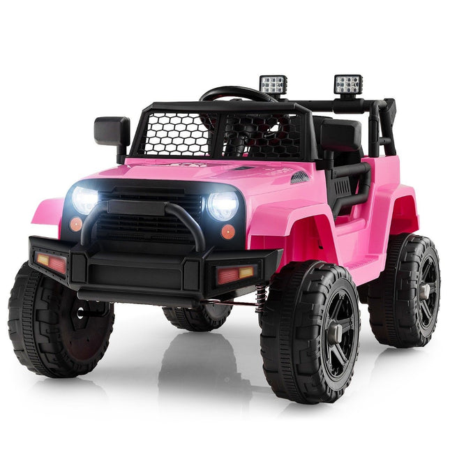 Véhicule électrique pour enfants à piles 12 V avec télécommande rose