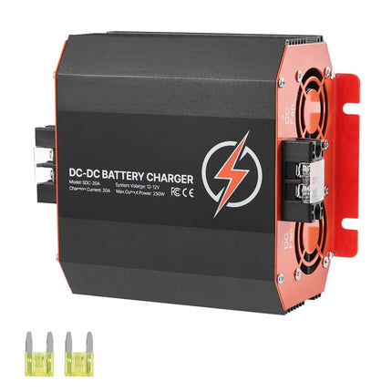 12V DC-to-DC Battery Charger 20A 250W, Smart Multi-Stage