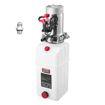 12V Hydraulic Power Unit, 6L Reservoir, Single-Acting