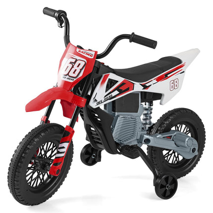 12V Kinder-Elektromotorrad mit abnehmbaren Stützrädern