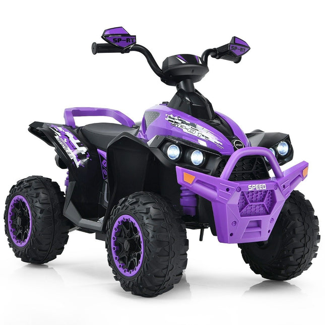 Quad électrique 12 V pour enfants avec musique, klaxon et lumières LED
