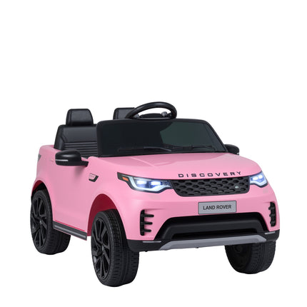 Voiture électrique pour enfants 12V, télécommande, LED, rose