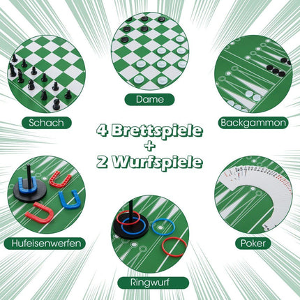 Table multi-jeux 12 en 1 : baby-foot, air hockey, billard