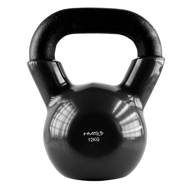 12 kg Gusseisen Kettlebell – Schwarz