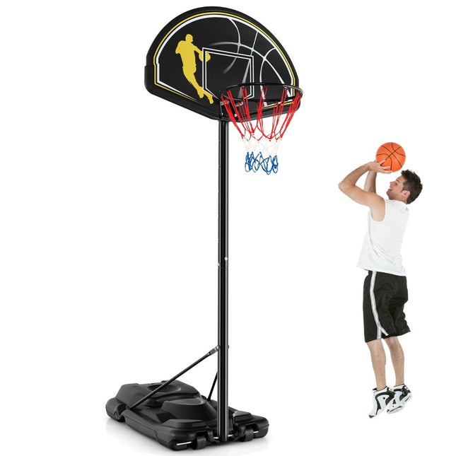 Support de basket-ball réglable en hauteur de 130 à 305cm, avec roues et support, cerceau de basket-ball Portable
