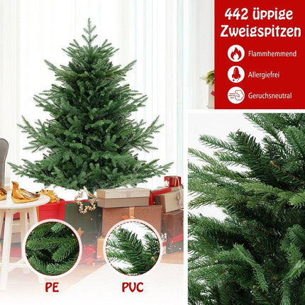 135 cm künstlicher Weihnachtsbaum mit 160 LED-Leuchten