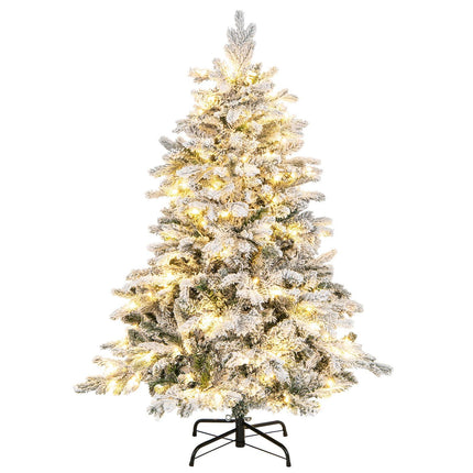 Sapin de Noël artificiel de 135 cm avec lumières LED