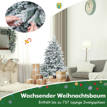 Sapin de Noël artificiel de 135 cm avec lumières LED