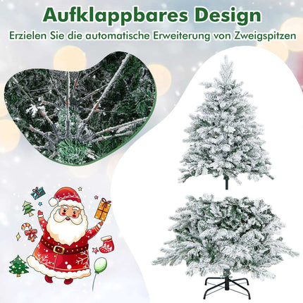 Sapin de Noël artificiel de 135 cm avec lumières LED