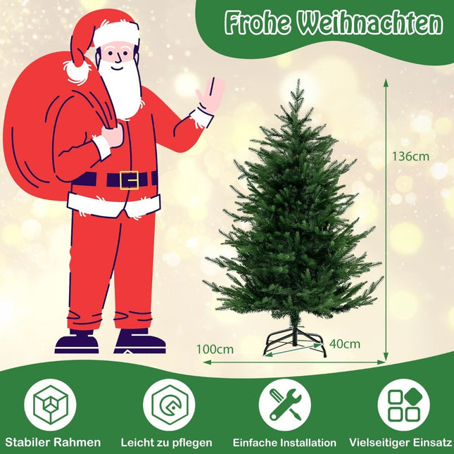 Sapin de Noël artificiel de 136 cm avec 180 LED