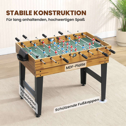 Table de jeu 13 en 1, baby-foot, échecs, billard, MDF