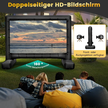 143 Zoll aufblasbare Projektionswand, 16:9, beidseitig HD