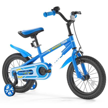 14-Inch Kids BMX Bike With Training Wheels, Blue