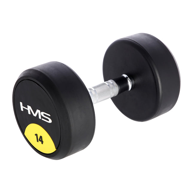 Haltère en caoutchouc de 14 kg - Équipement de gym à domicile