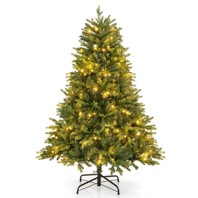 Sapin de Noël artificiel de 150 cm avec lumières LED, 11 modes