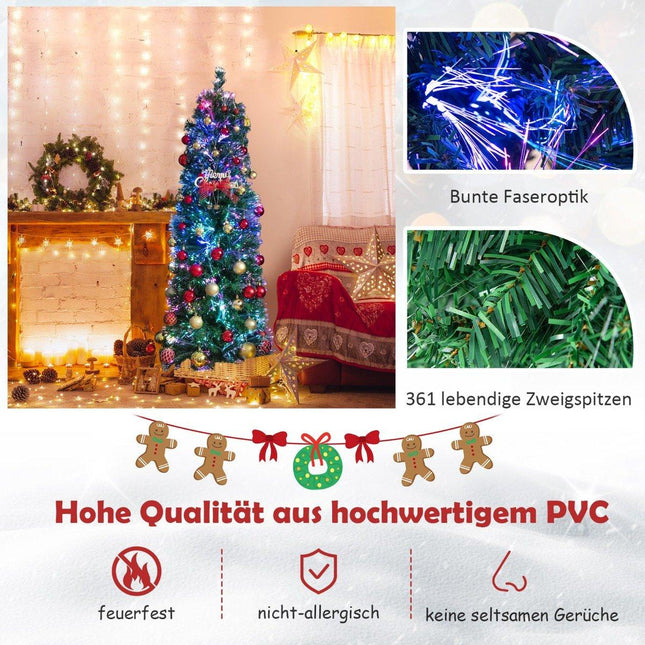 Grand arbre de noël artificiel de 150cm, arbre de vacances, vert pour la maison