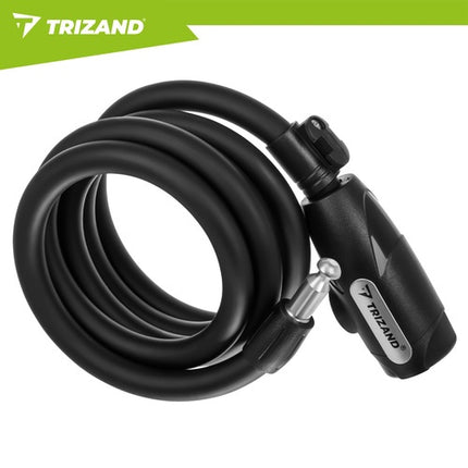 Antivol de vélo en acier de 150 cm avec porte-clé