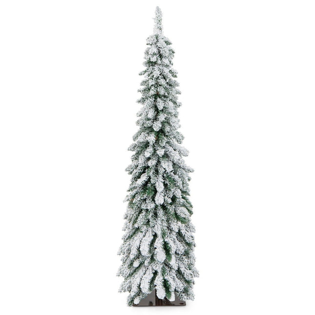 Sapin de Noël artificiel de 150 cm de haut avec 334 branches en PVC et 150 lumières LED.