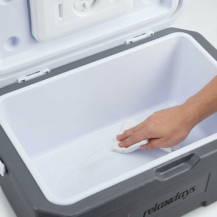 15L Isolierkühlbox mit Kühlakku – Weiß/Grau