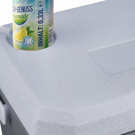 15L Isolierkühlbox mit Kühlakku – Weiß/Grau