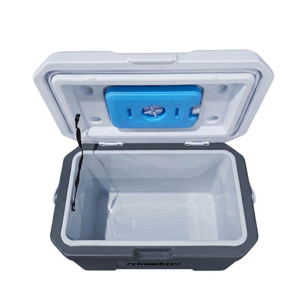 15L Isolierkühlbox mit Kühlakku – Weiß/Grau